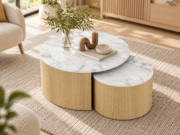 Salontafelset in imitatie marmer — foto 3