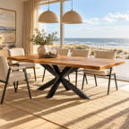 Boomstam tafel van 140 tot 300 cm — foto 1