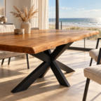 Boomstam tafel van 140 tot 300 cm — foto 2