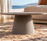 Salontafel in Taupe Mangohout — foto 3