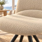 Stoel met bouclé bekleding — foto 3